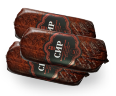 Сир плавлений ковбасний копчений МОЛОЧНИЙ ДАР, 40% жирність, 1кг